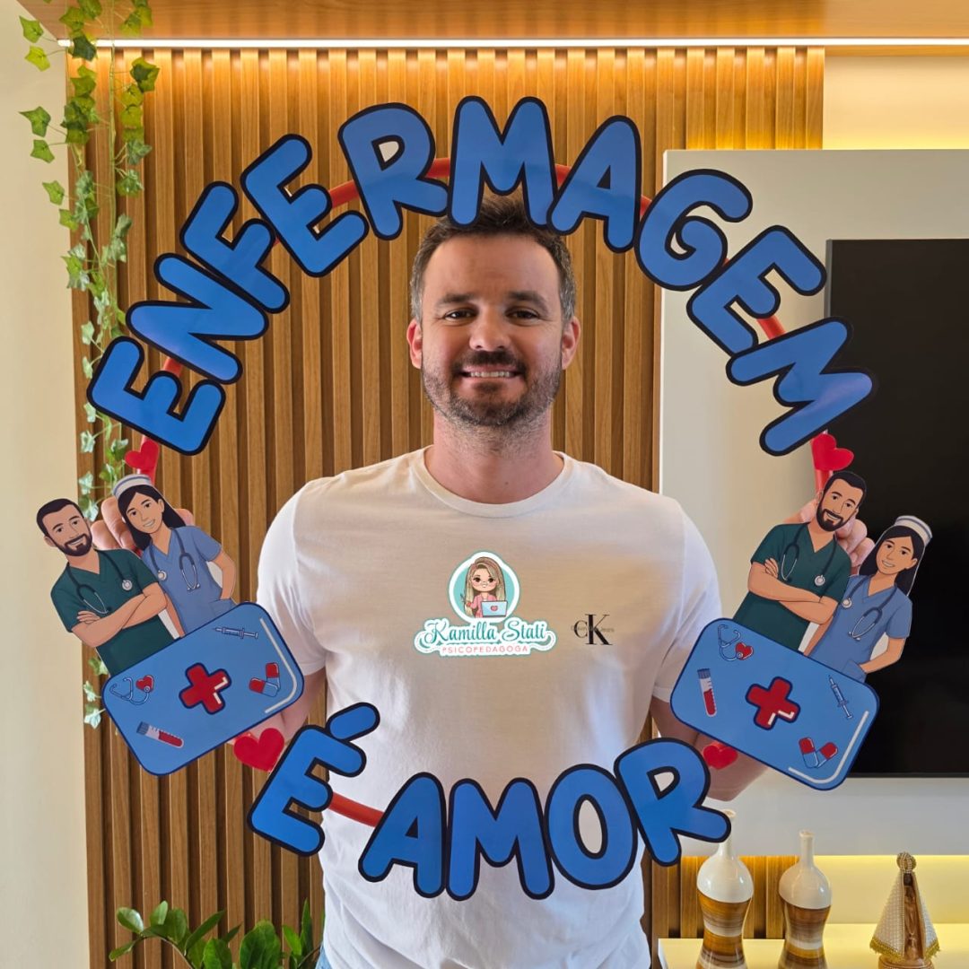 Bambolê para foto Enfermagem é amor