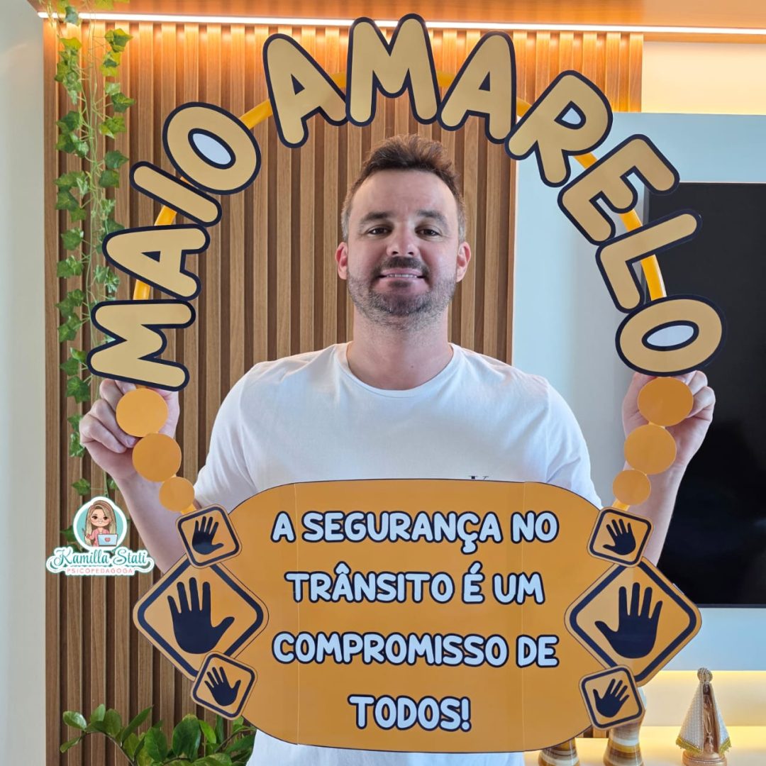 Bambolê para foto Maio Amarelo