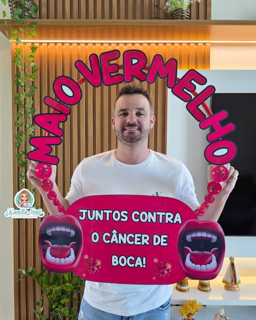Bambolê para foto maio vermelho