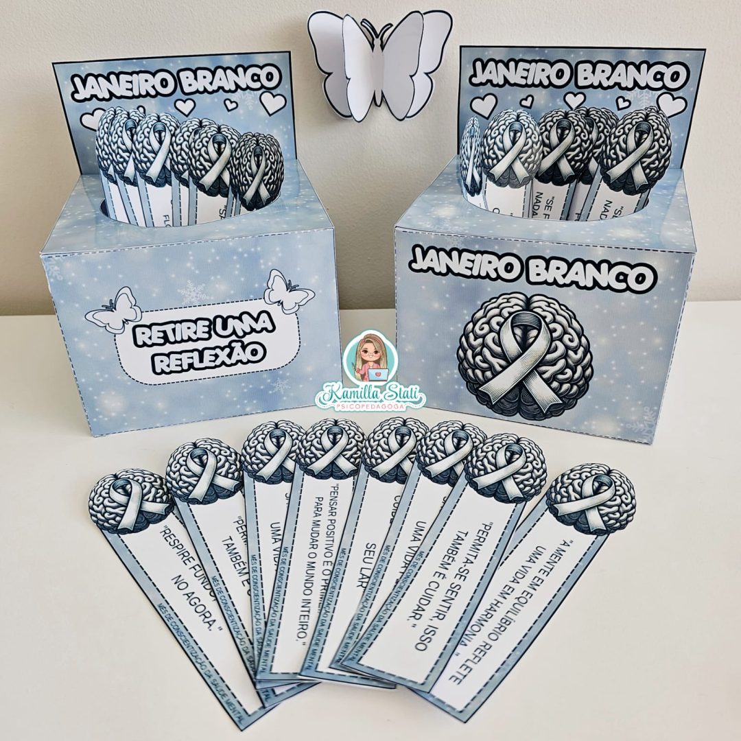 Caixa da reflexão janeiro branco