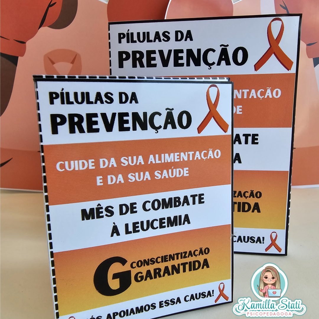 Caixinha: pílulas fevereiro laranja