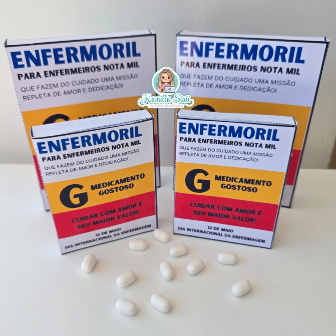 Caixinhas pílulas dia da enfermagem