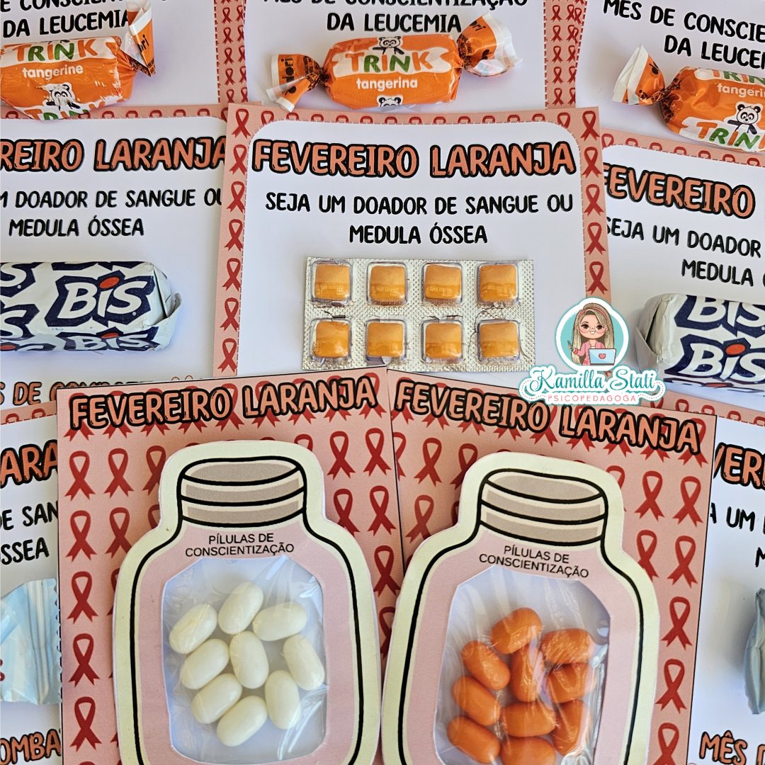 Cartõezinhos fevereiro laranja