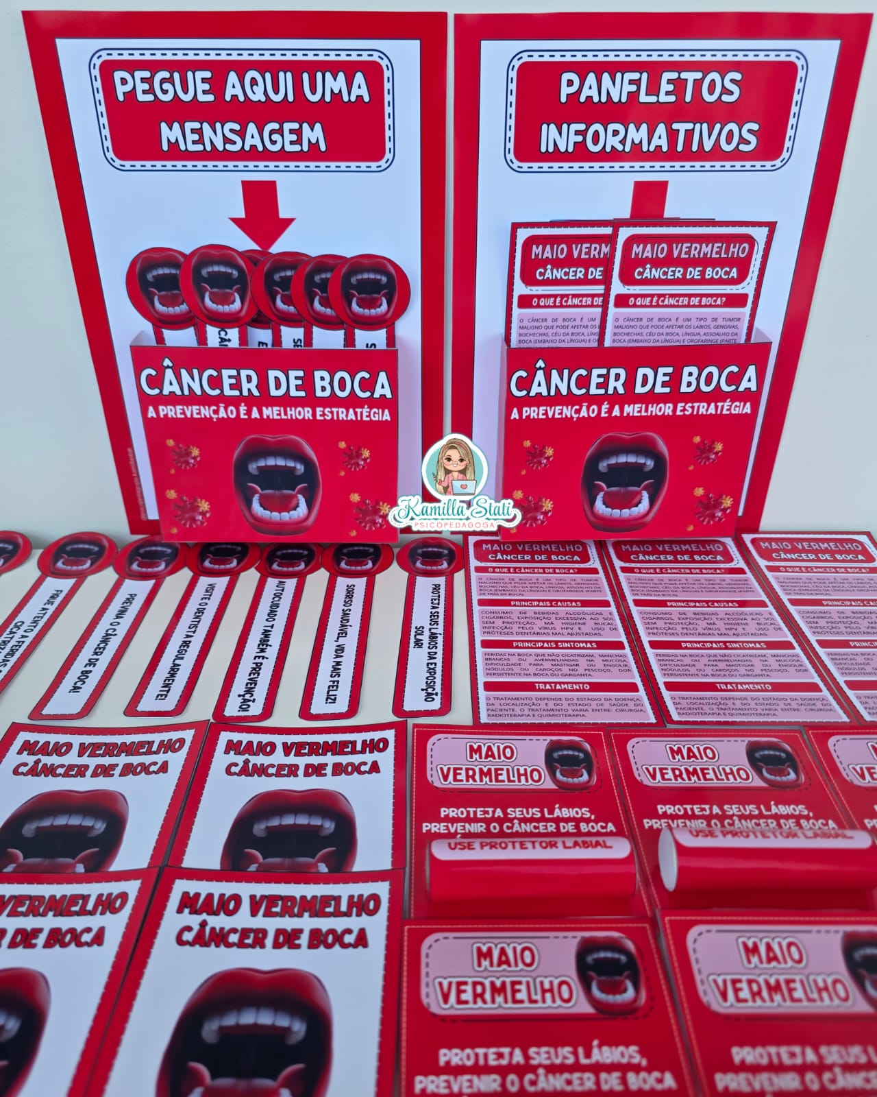 Kit maio vermelho câncer de boca 1