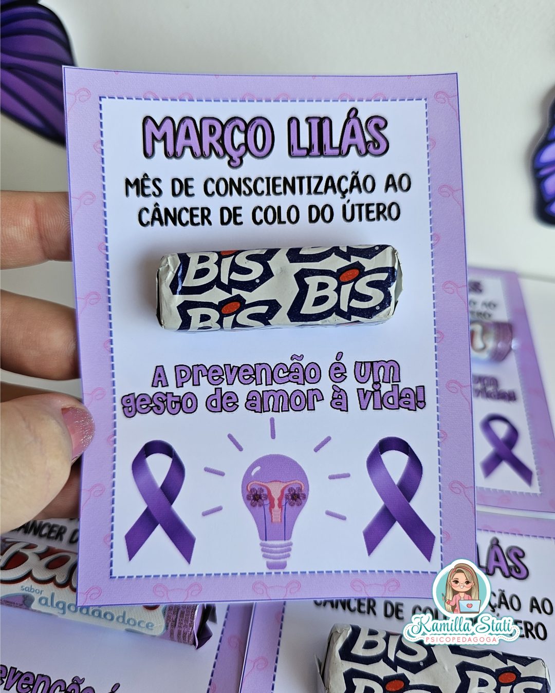 Lembrancinhas março lilás - Imagem 7