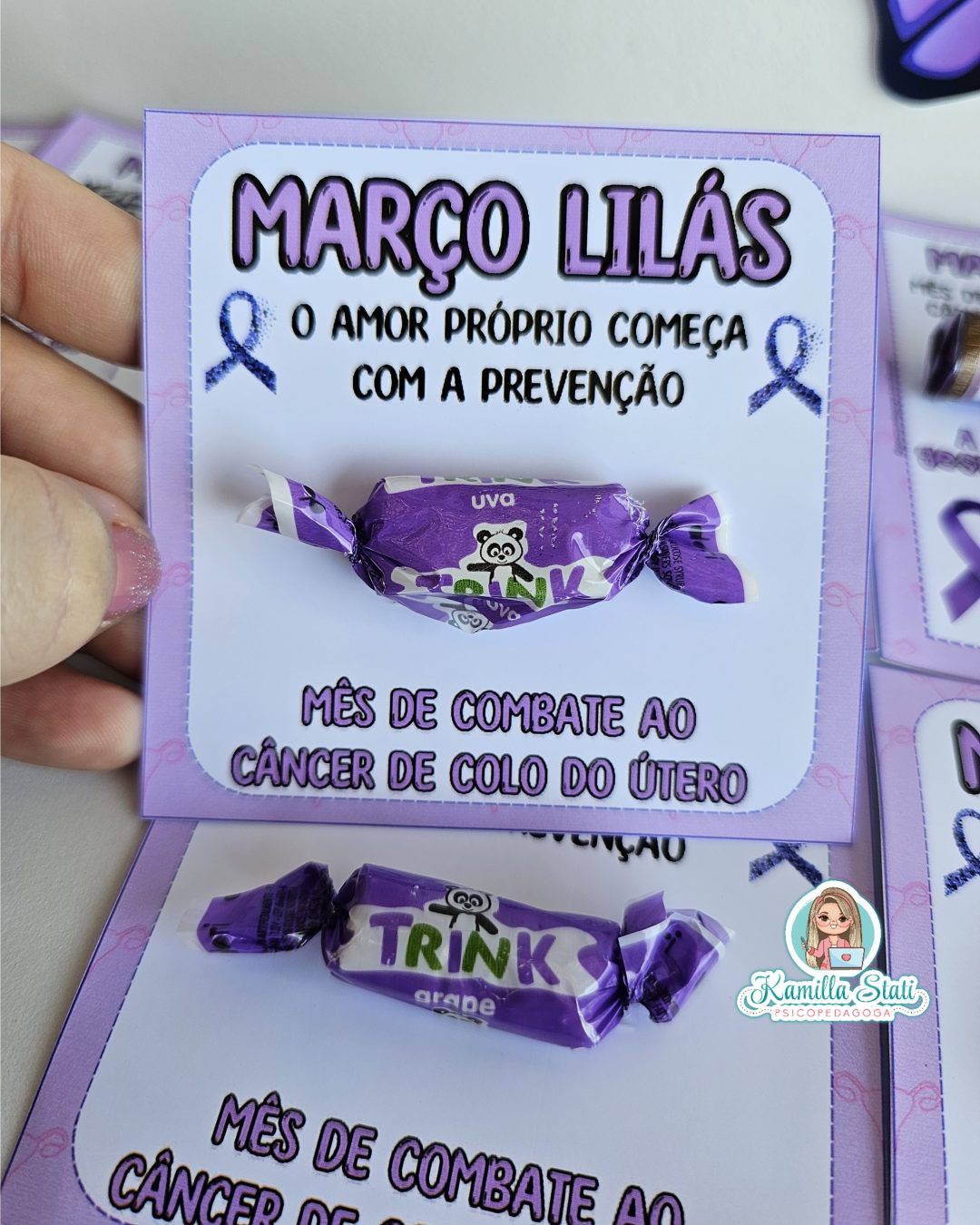 Lembrancinhas março lilás - Imagem 5