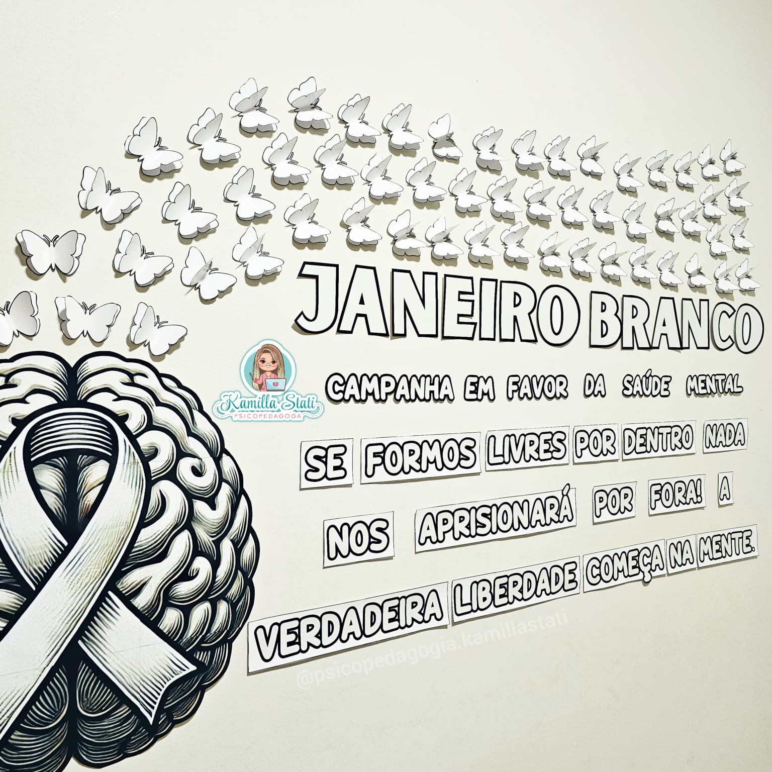 Painel janeiro branco borboletras 3