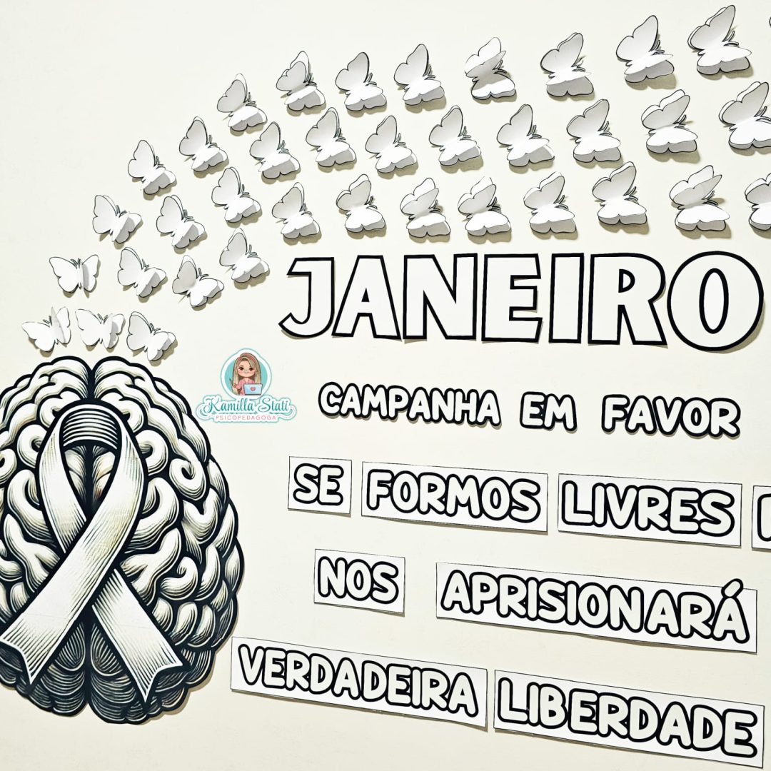 Painel janeiro branco borboletas - Imagem 4