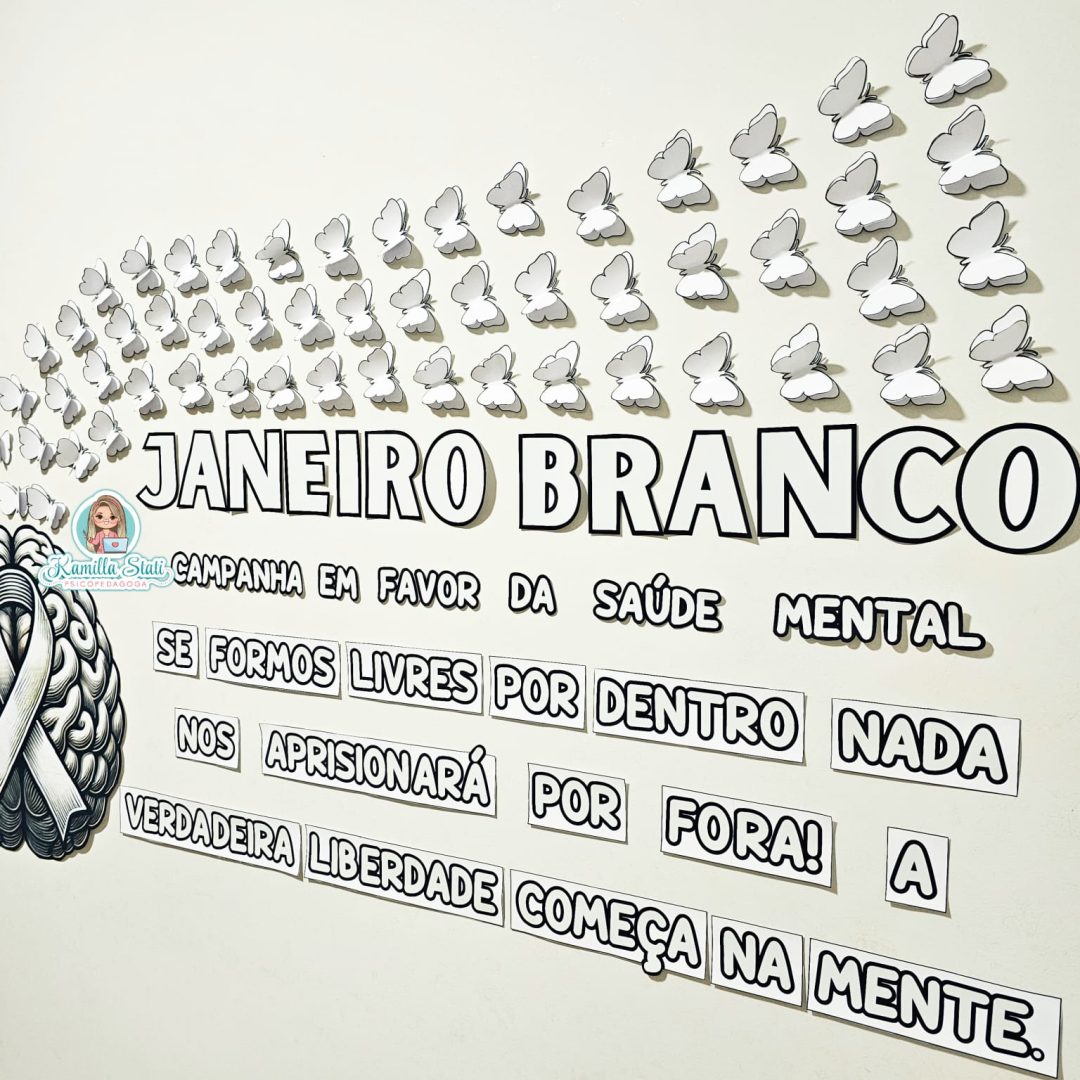 Painel janeiro branco borboletas - Imagem 3