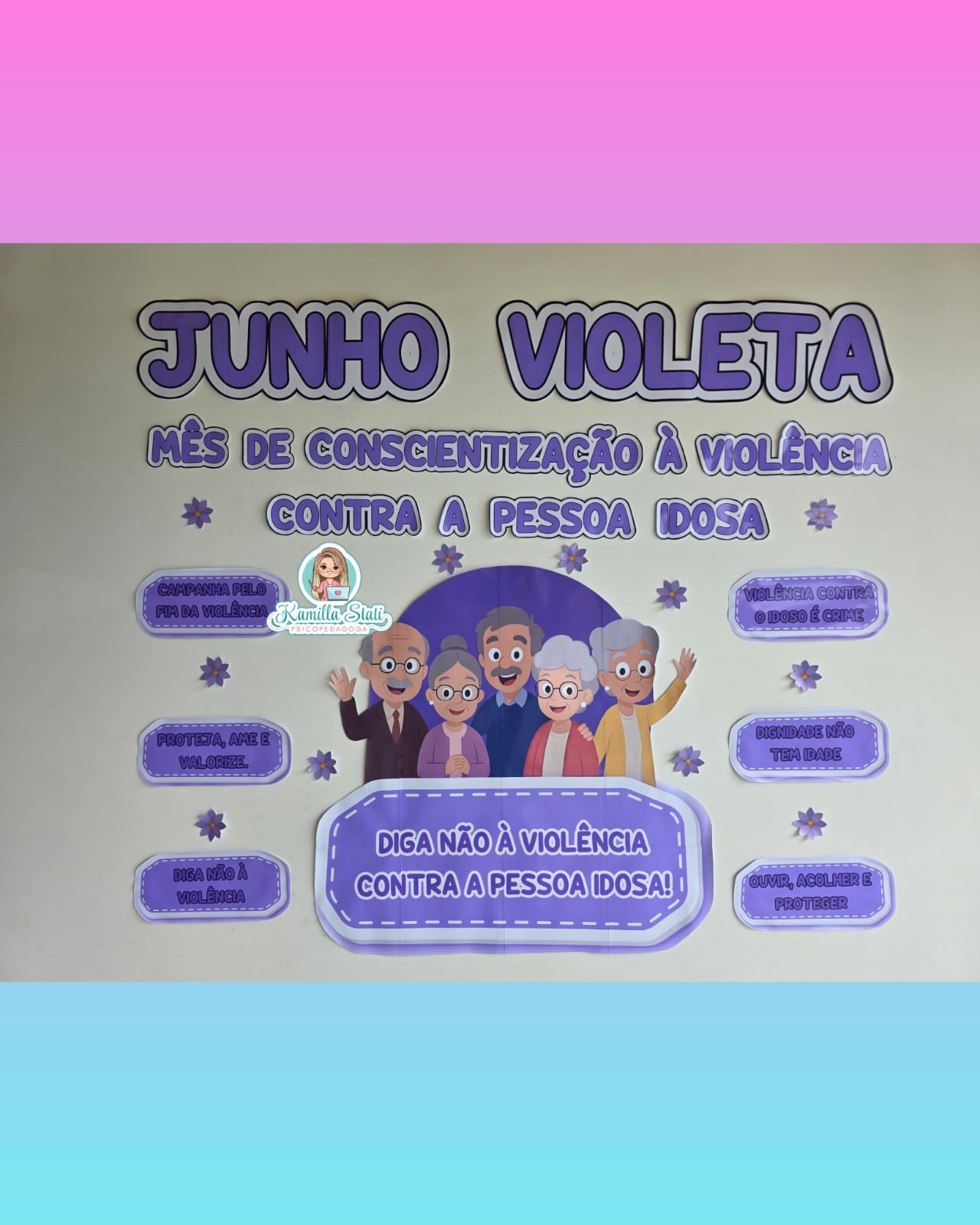 Painel junho violeta 1