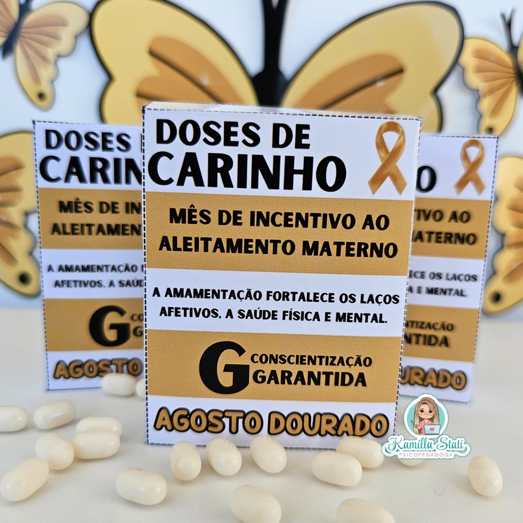 Caixinha pílulas Agosto Dourado
