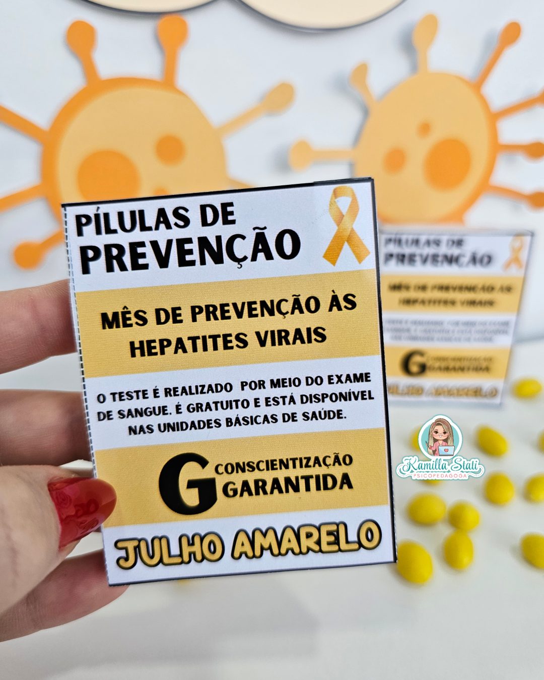 Caixinha pílulas julho amarelo - Imagem 2