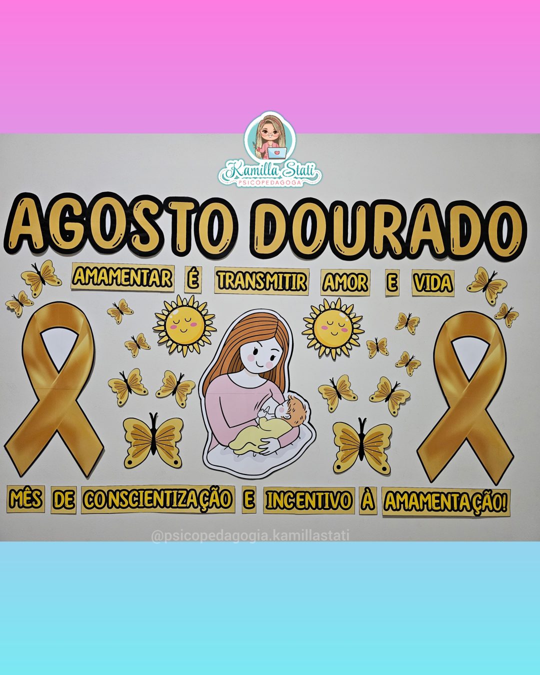 Painel agosto dourado