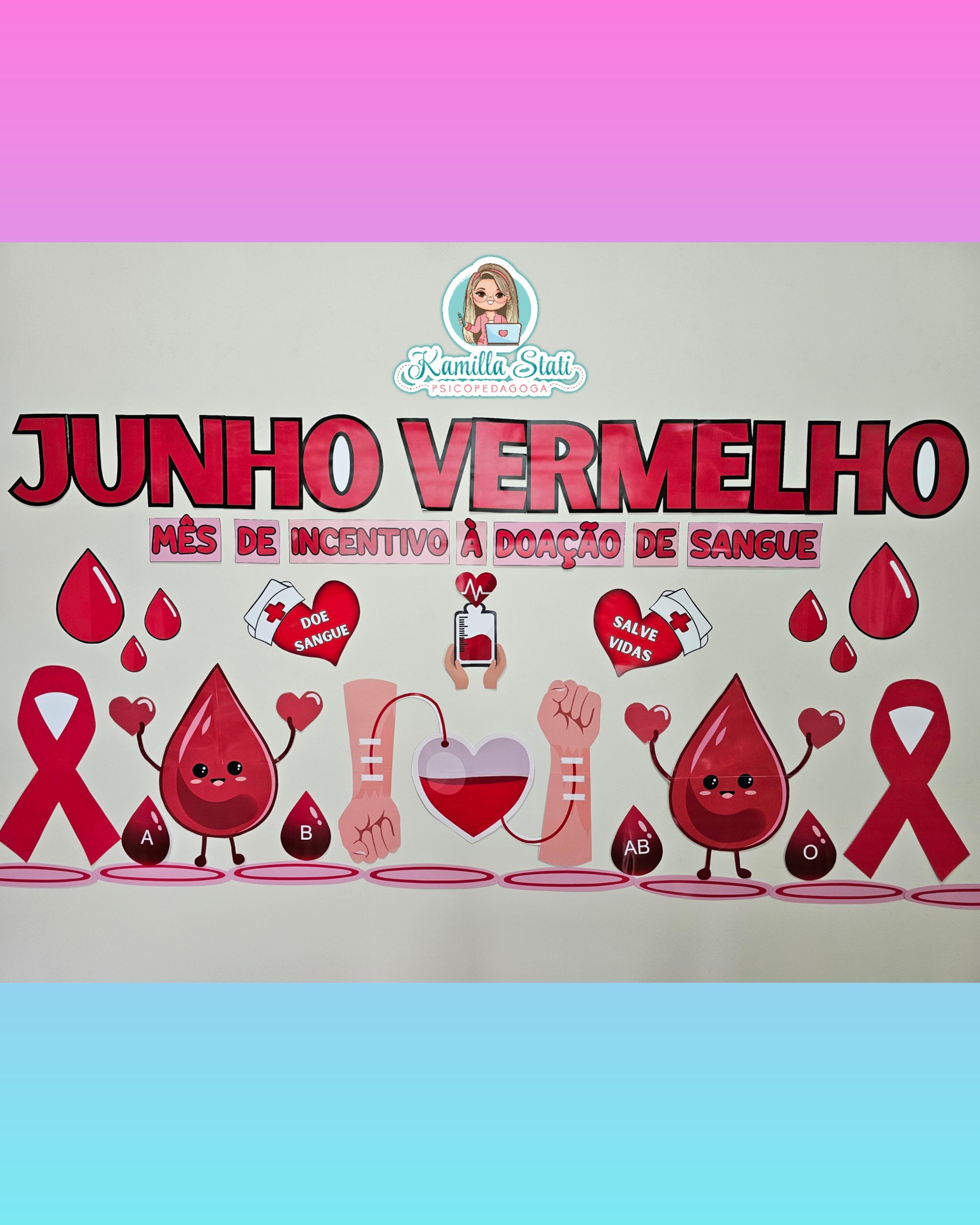 Painel junho vermelho doação de sangue (1)