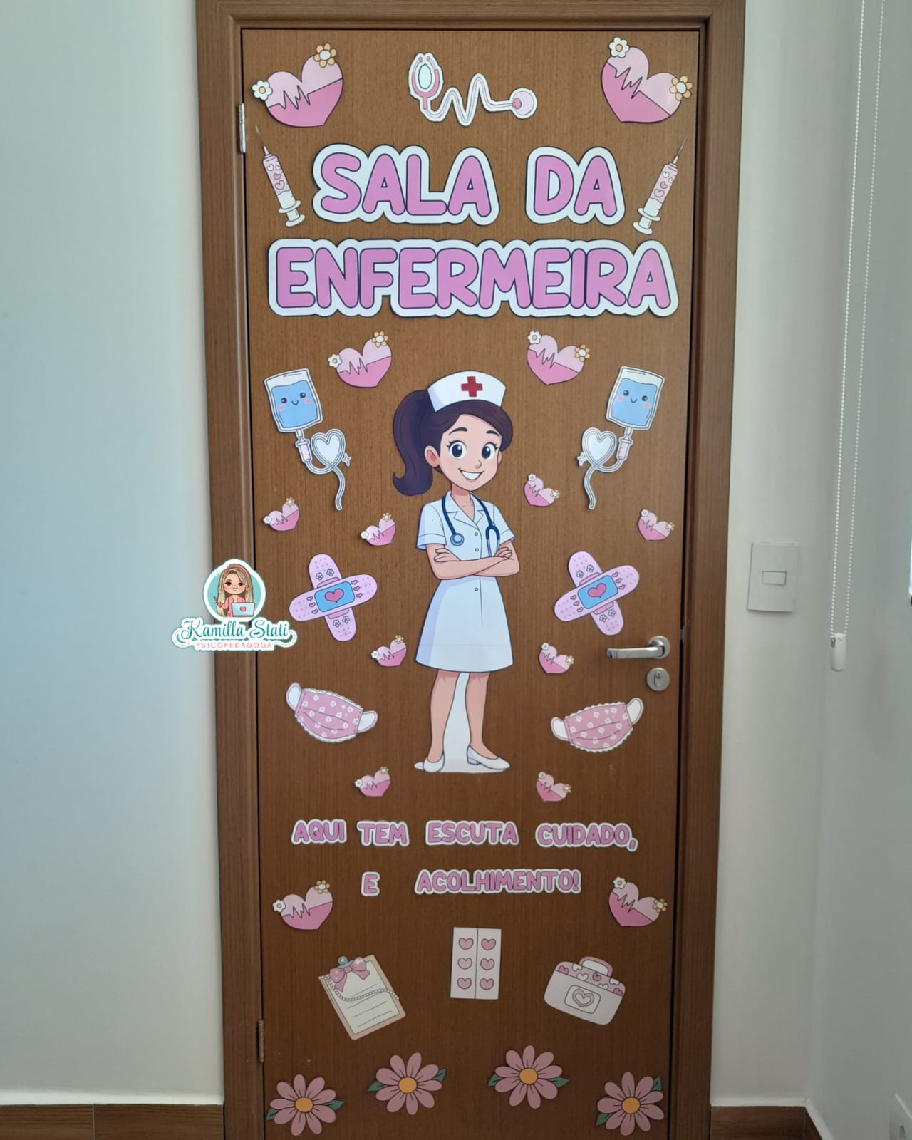 Decoração de porta sala da enfermeira 1