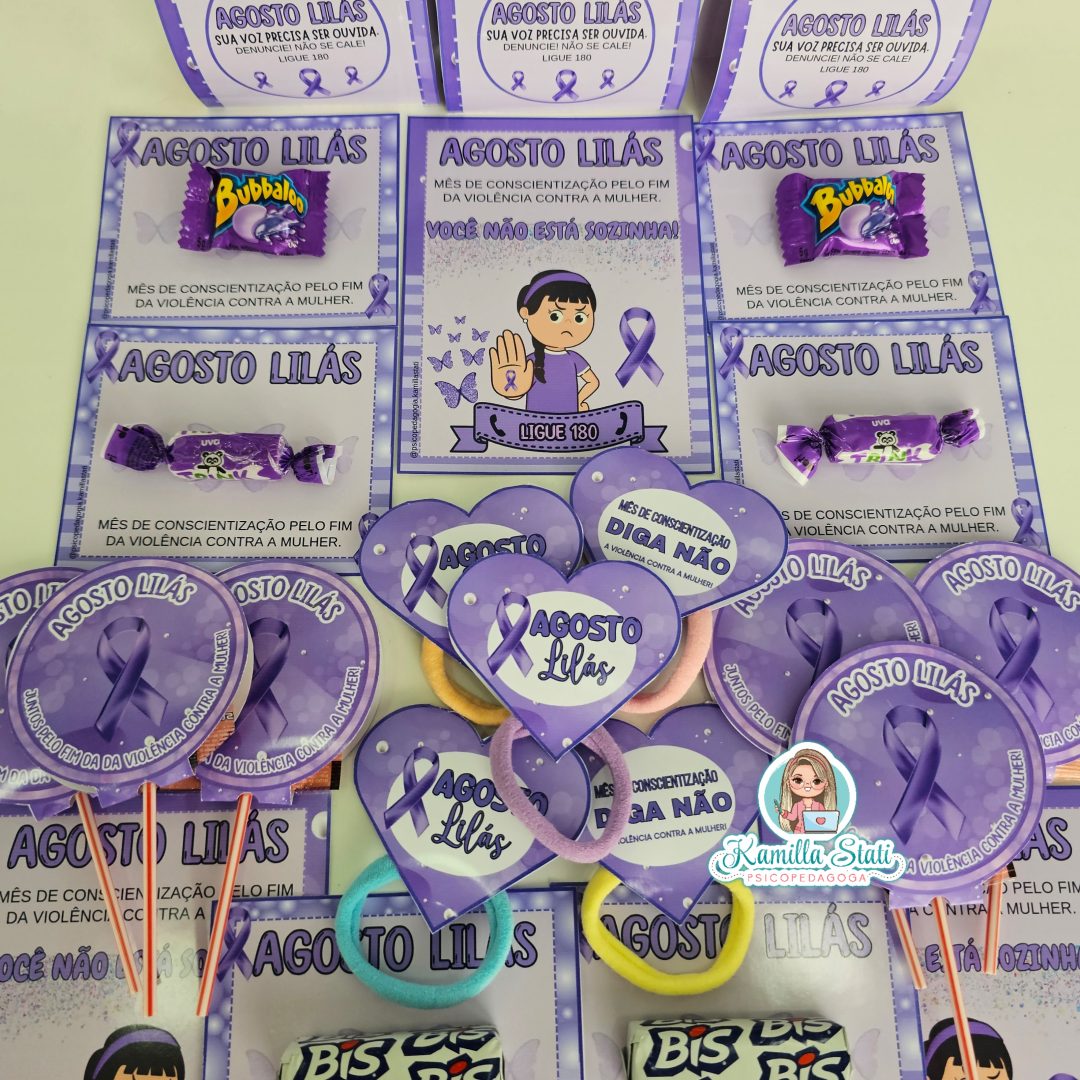 Kit agosto lilás