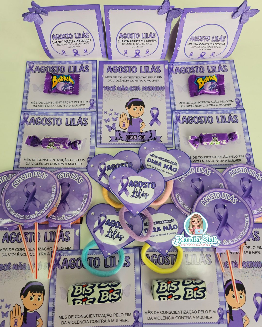Kit agosto lilás