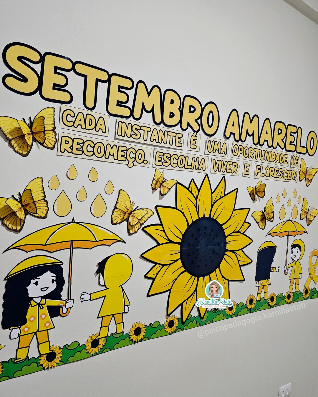 Painel setembro amarelo girassol - Imagem 7