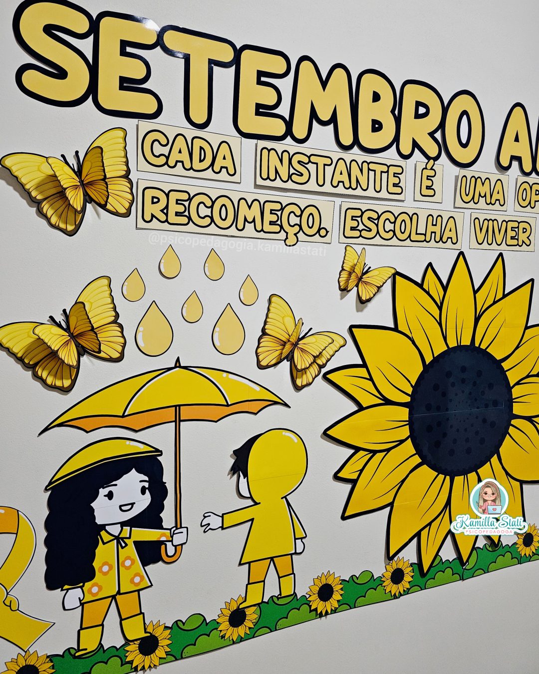 Painel setembro amarelo girassol - Imagem 6