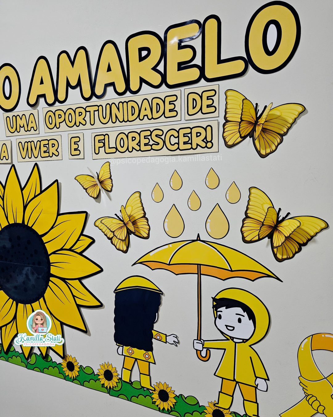 Painel setembro amarelo girassol - Imagem 5