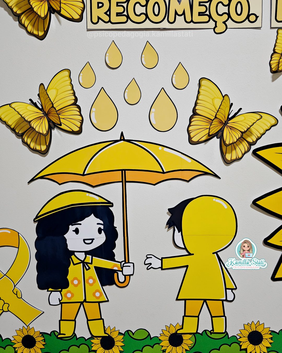 Painel setembro amarelo girassol - Imagem 3