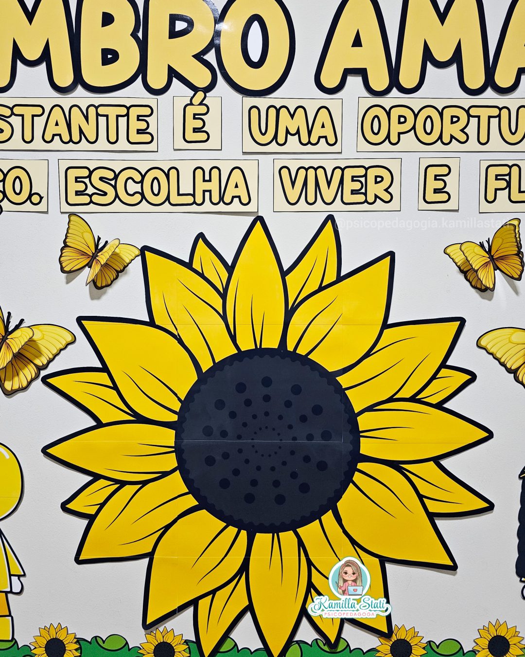 Painel setembro amarelo girassol - Imagem 2