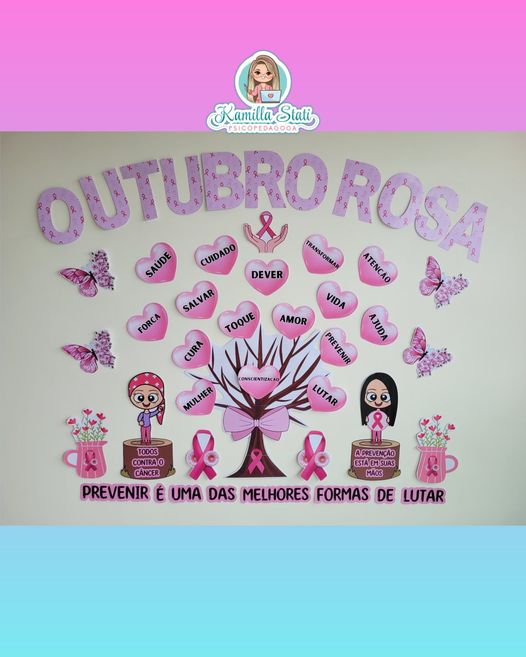 Painel outubro rosa - Imagem 2