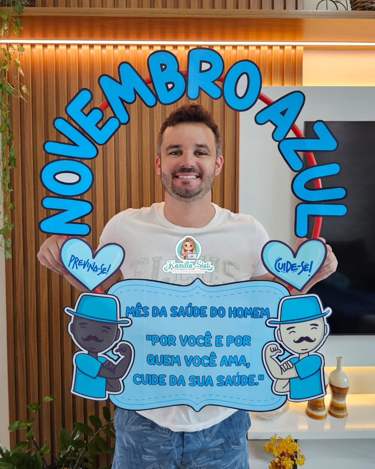 Bambolê para foto novembro azul 1