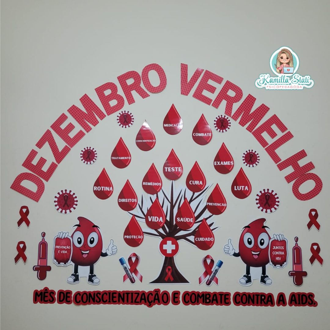 Painel dezembro vermelho