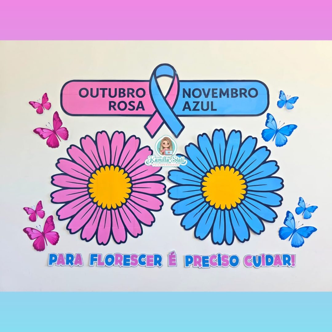 Painel Outubro rosa e Novembro azul