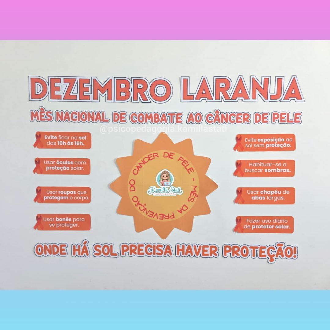 Painel Dezembro Laranja Câncer de pele