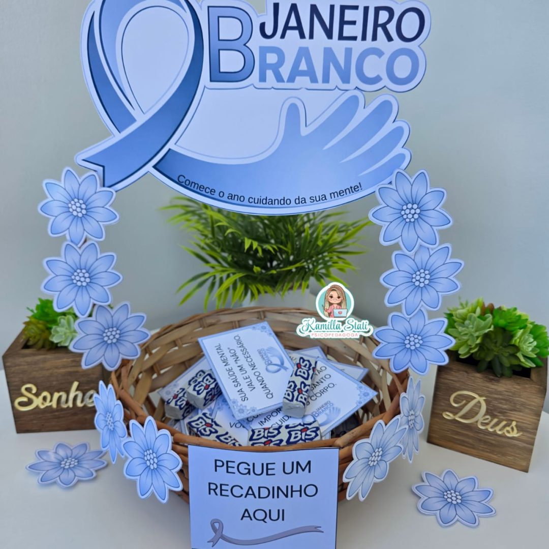 Cesta de recadinhos Janeiro Branco