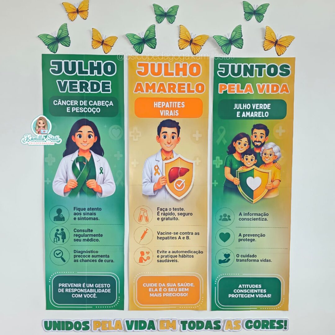 Painel Julho Verde e Amarelo