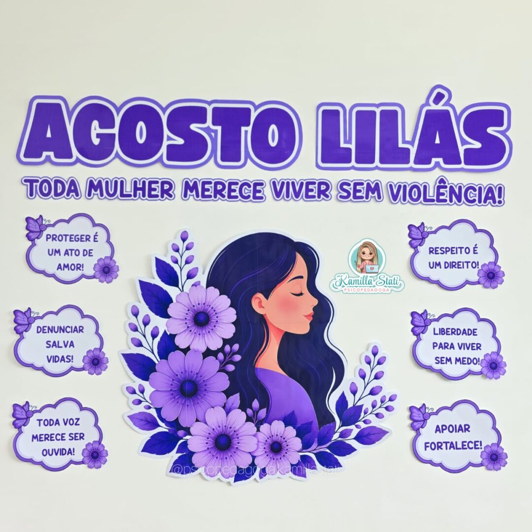 Painel Agosto Lilás: toda mulher merece viver sem violência